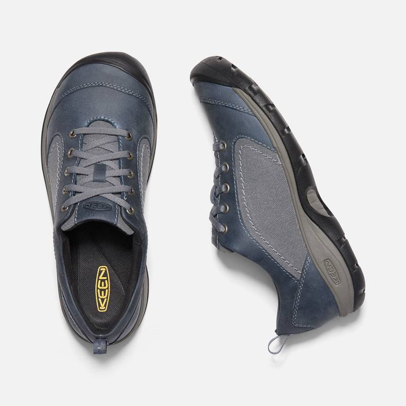 Keen Presidio II Turnschuhe Damen DE-04957 Flint Stone/Steel Grey - Keen Damenschuhe Blau